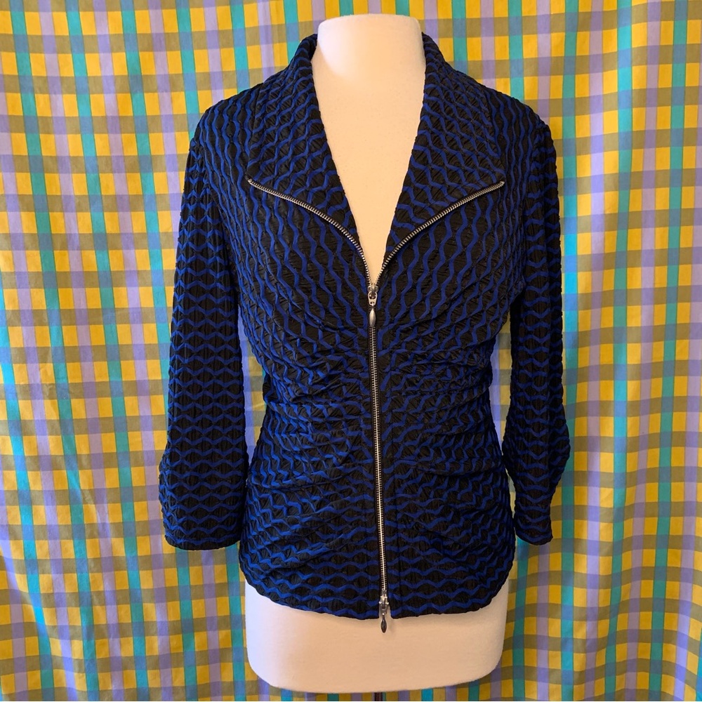 Vintage Y2K Joseph Ribkoff zip front jacket